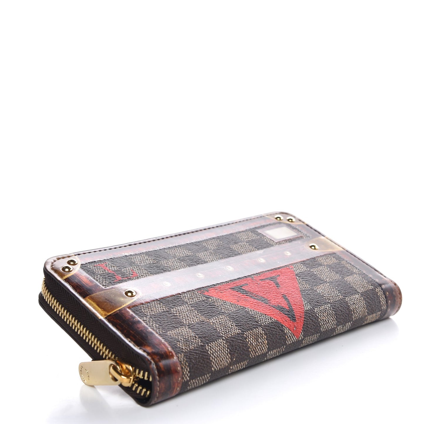 Transformed Damier Ebene Time Trunk Zippy Wallet