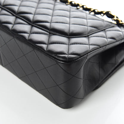 Chanel Lambskin Quilted Jumbo Double Flap Black 13 of 17