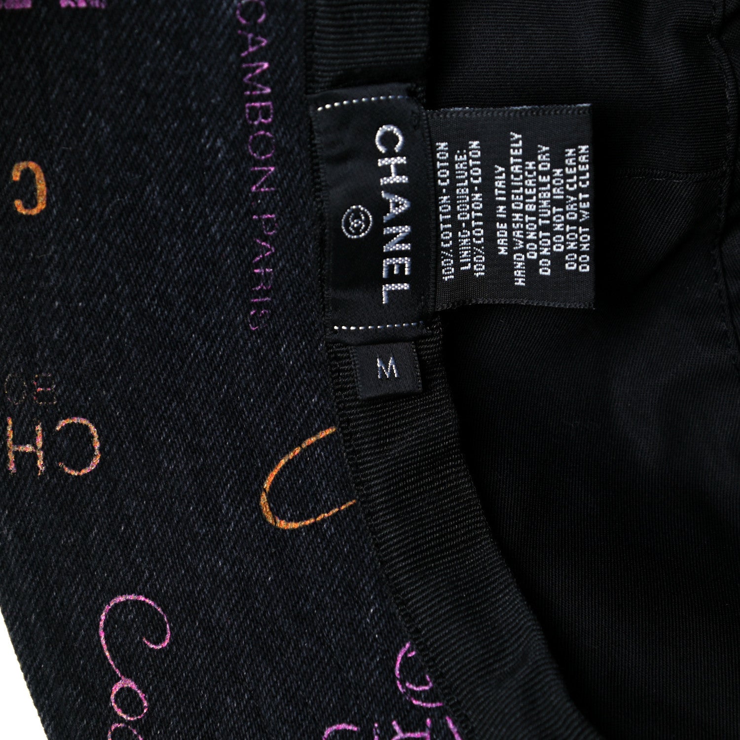 Chanel Denim Mood Cloche Bucket Hat M Black 8 of 10