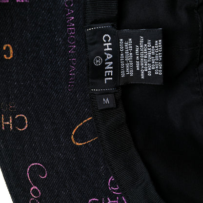 Chanel Denim Mood Cloche Bucket Hat M Black 8 of 10