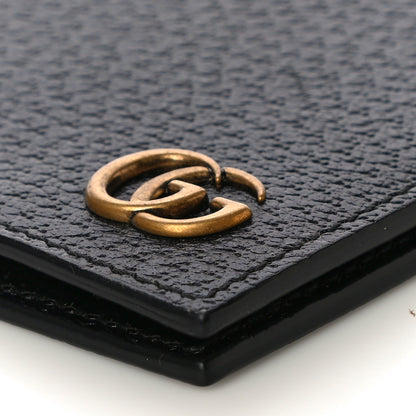 Gucci Calfskin Boar Effect GG Marmont Bi-Fold Wallet Black 11 of 11