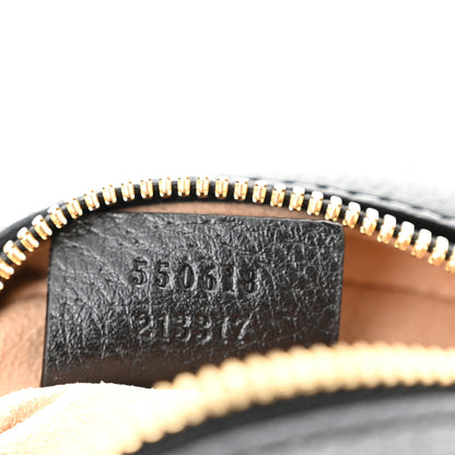 Gucci Grained Calfskin Web Mini Ophidia Round Shoulder Bag Black 7 of 10