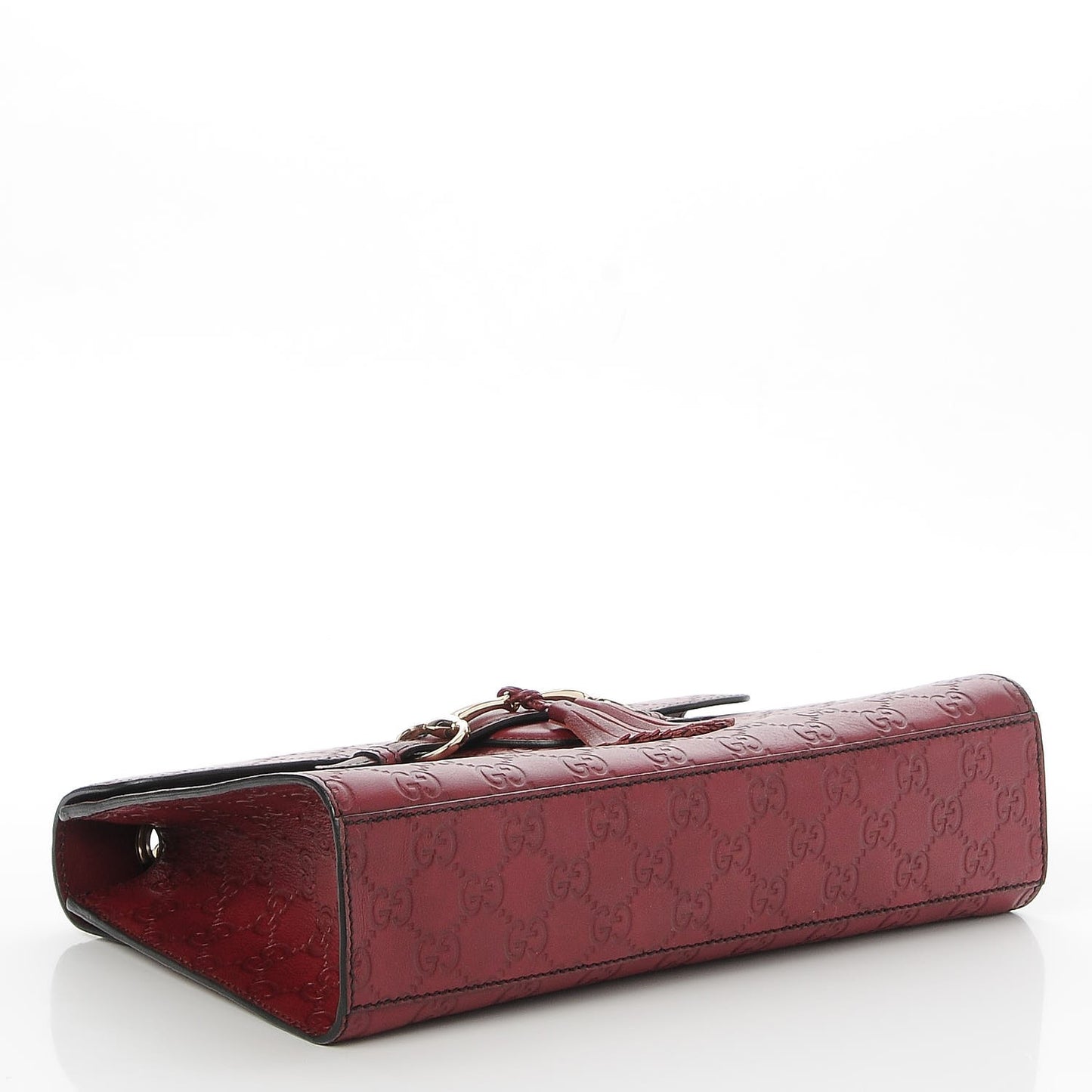 Soft Guccissima Medium Emily Chain Shoulder Bag Classic Ruby