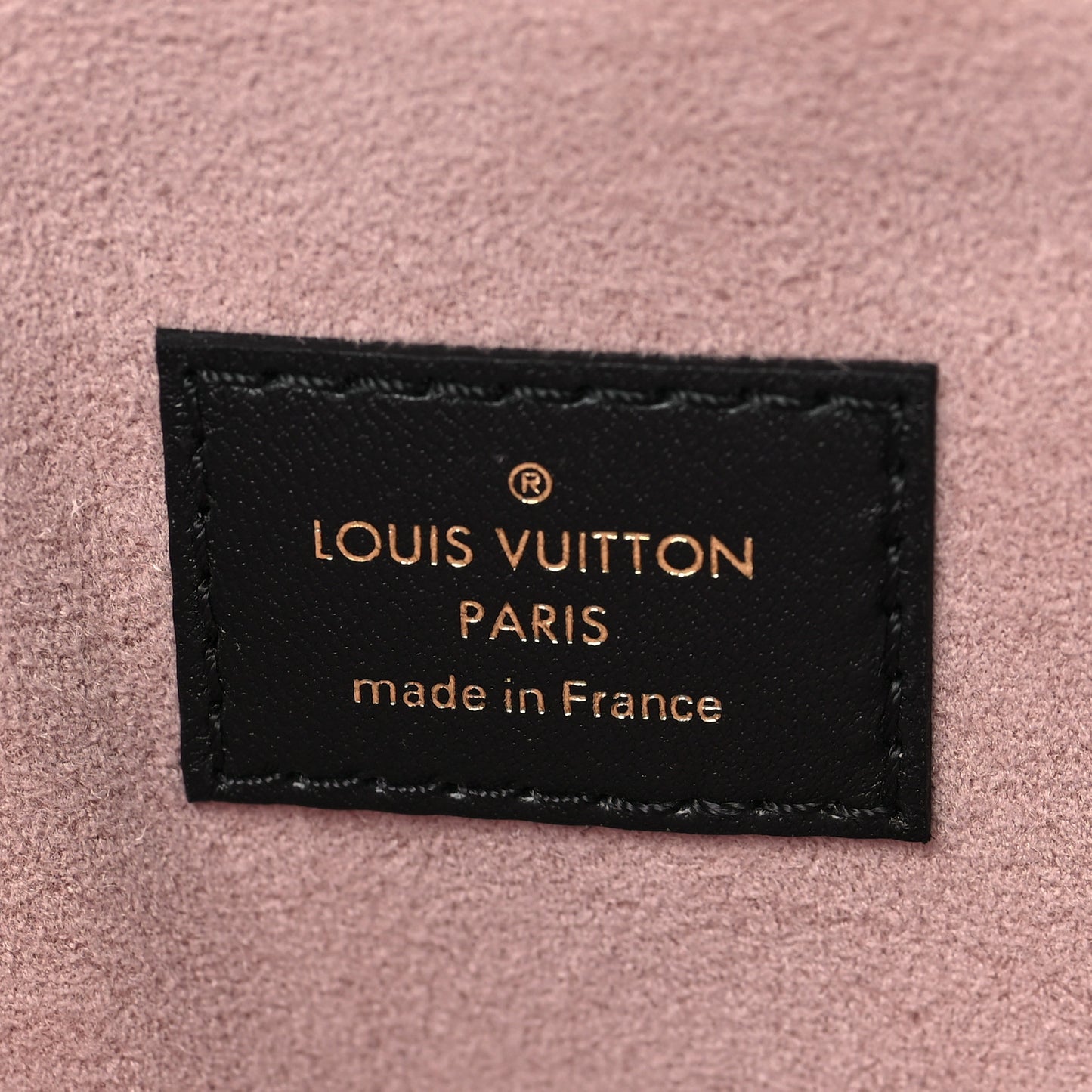 Lambskin Embossed Monogram Coussin PM Black
