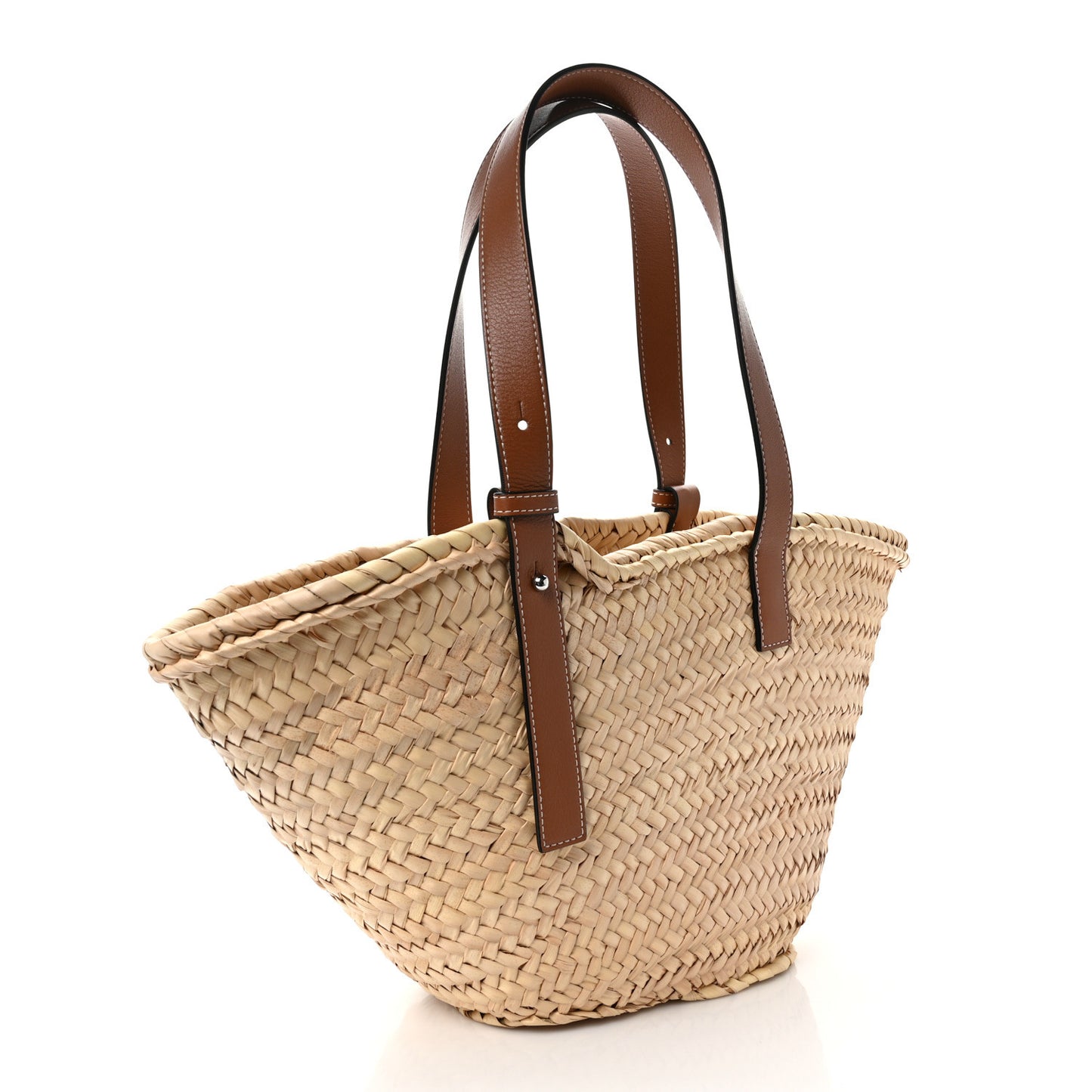 Raffia Basket Tote Bag Natural Tan