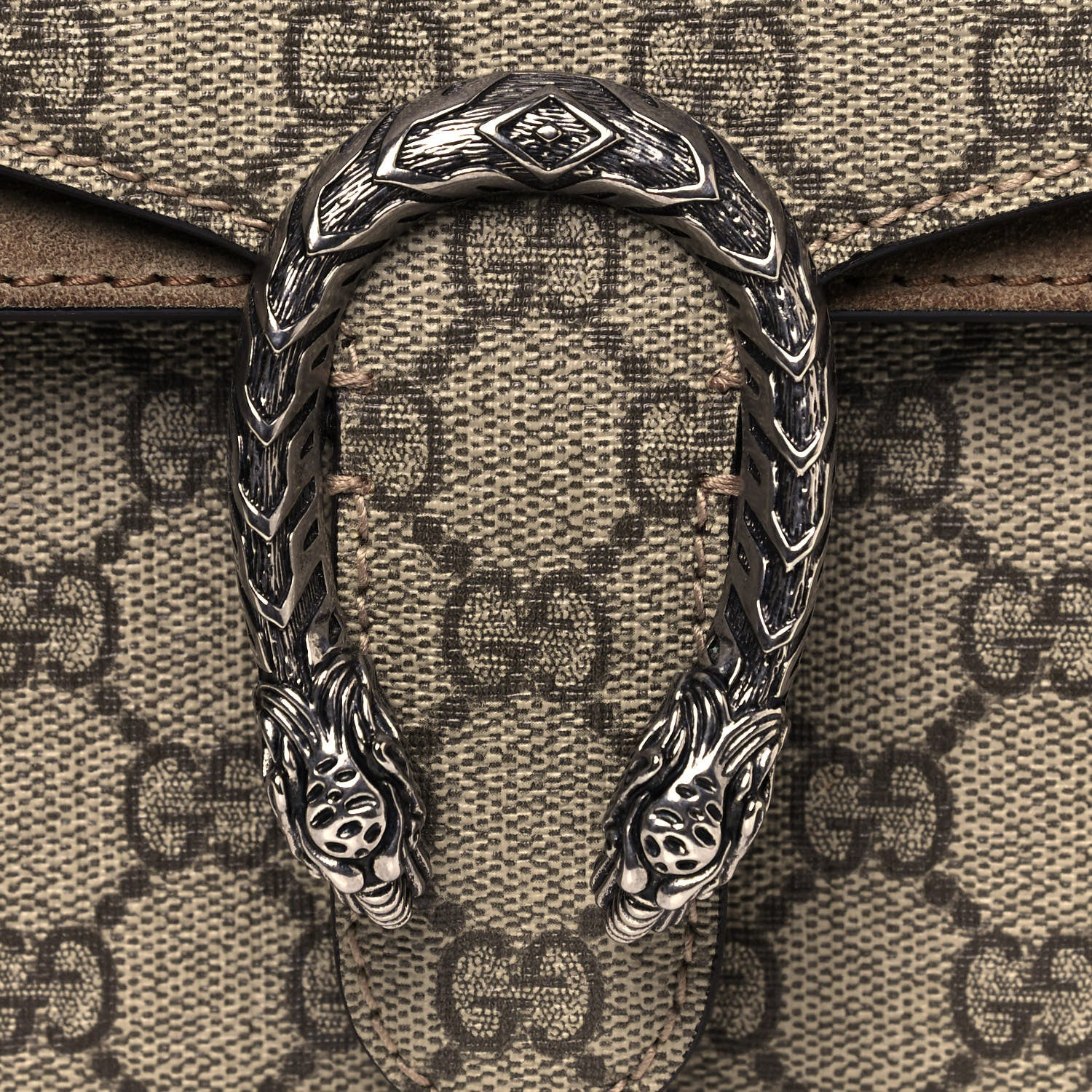 Gucci GG Supreme Monogram Mini Dionysus Shoulder Bag Taupe 8 of 15