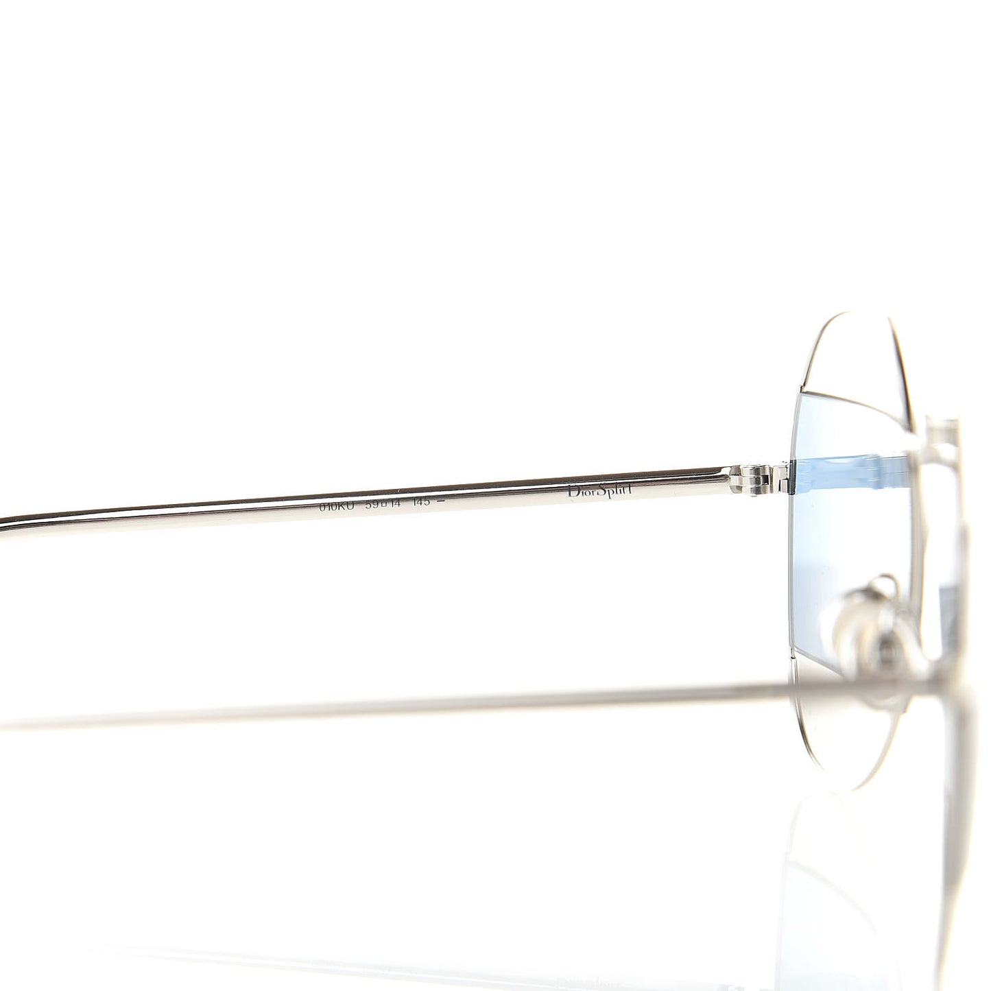 Split 1 Aviator Sunglasses Silver Blue