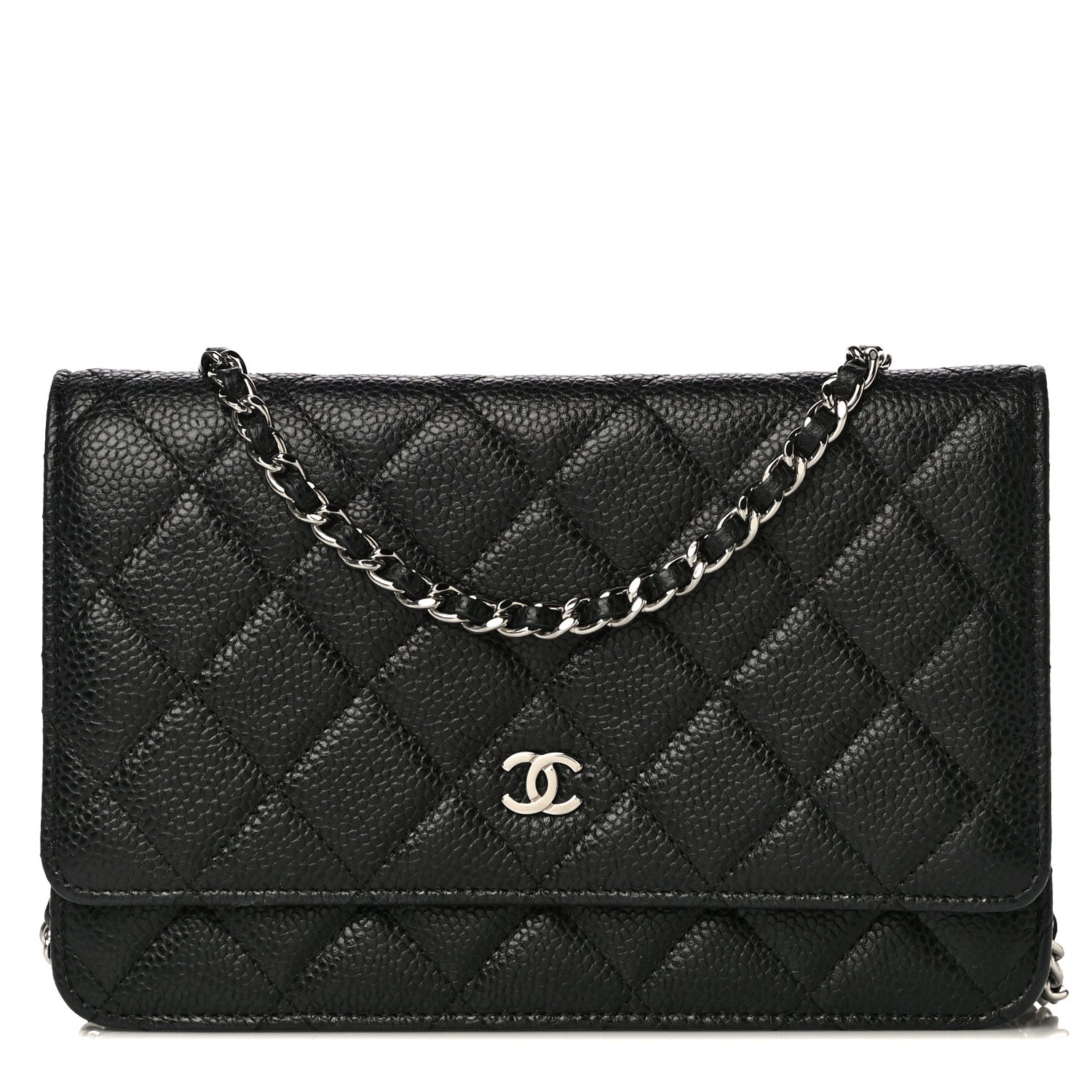 Chanel Caviar Quilted Wallet On Chain WOC Black 1 of 16