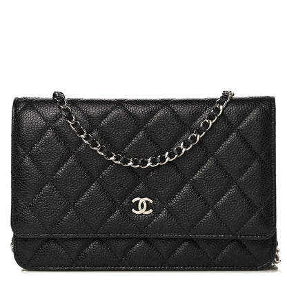 Chanel Caviar Quilted Wallet On Chain WOC Black 1 of 16