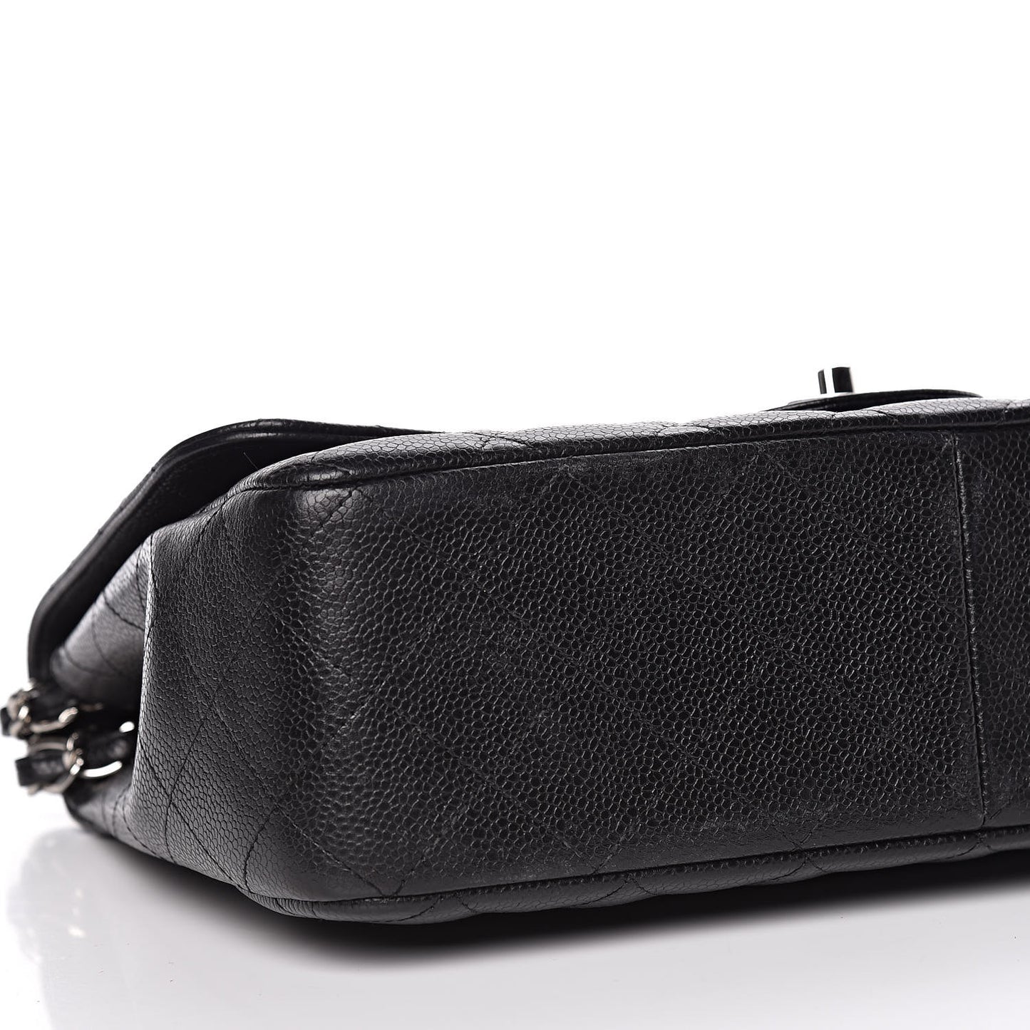 Caviar Quilted Jumbo Single Flap Black