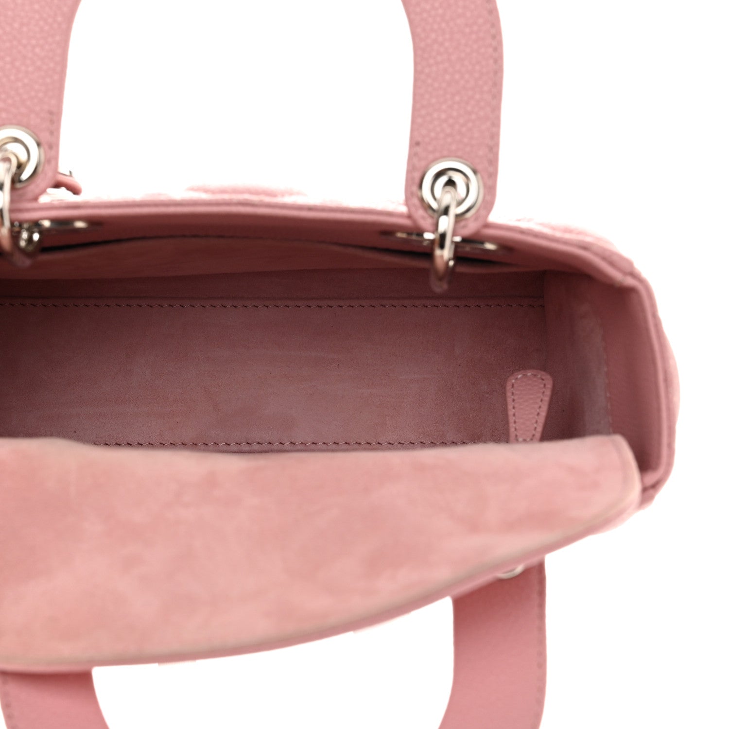 Christian Dior Grained Calfskin Cannage Small Lady Dior Fard 5 of 11