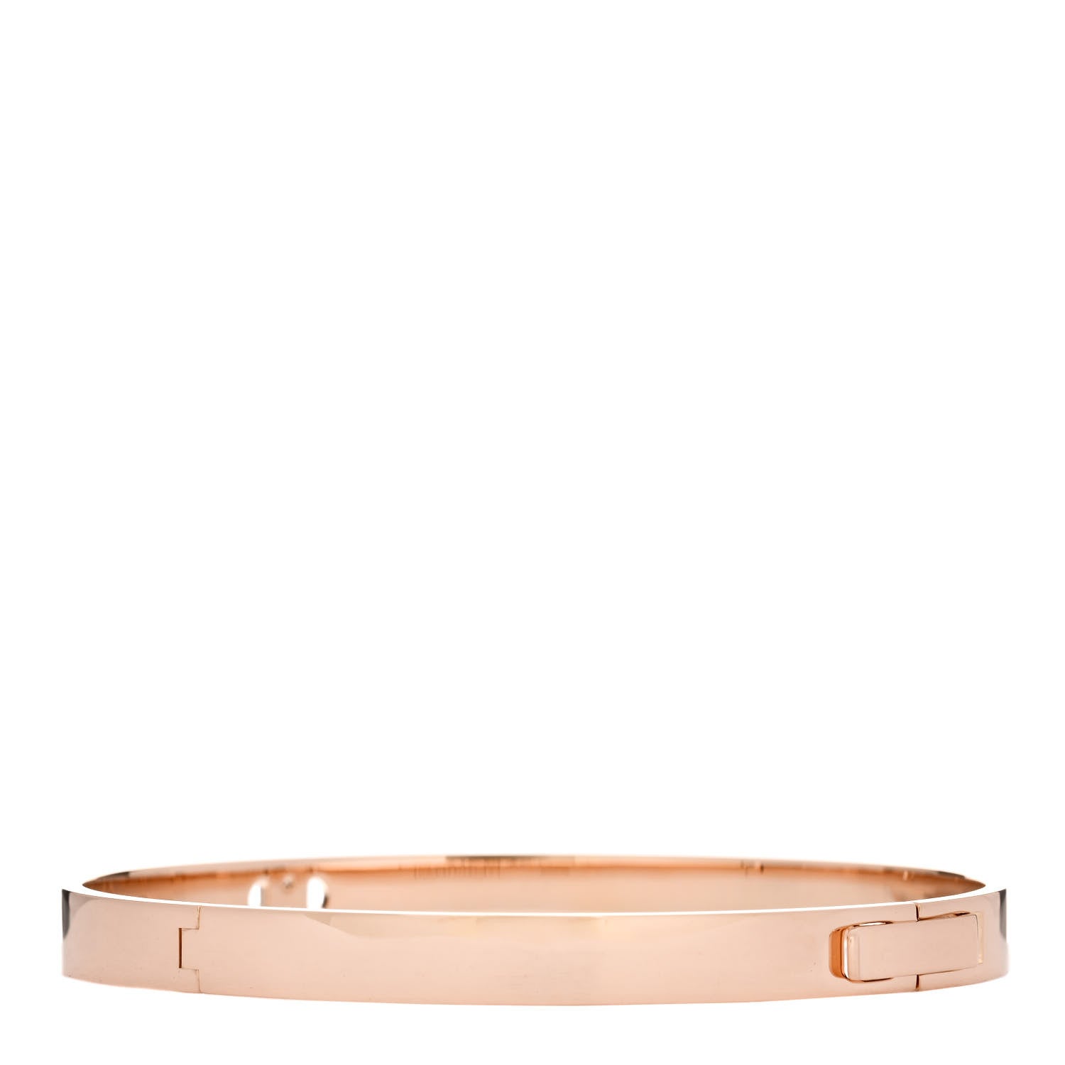 Hermes 18K Rose Gold Diamond PM H D'Ancre Bracelet ST 2 of 4