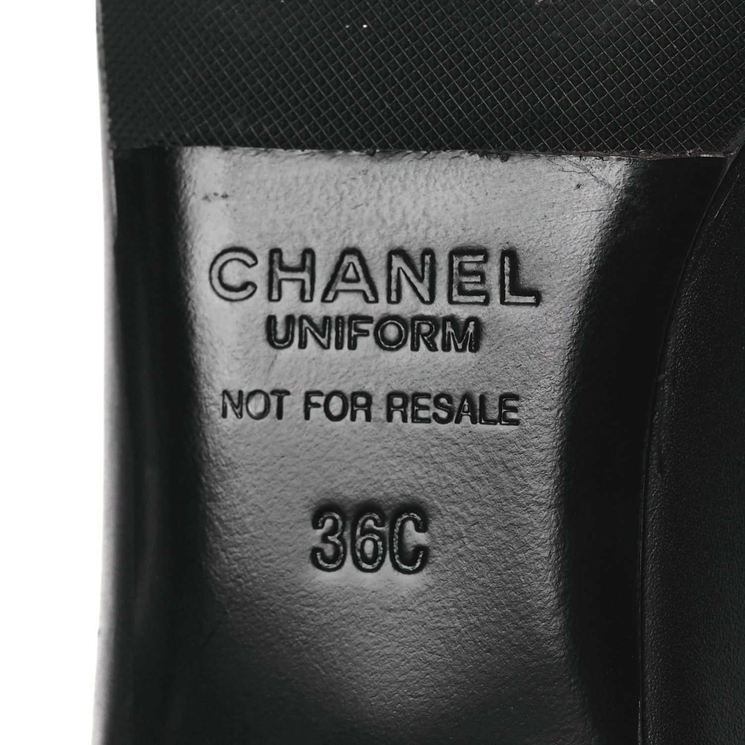 Chanel Lambskin Cap Toe CC Uniform Pumps 36 Black 8 of 11