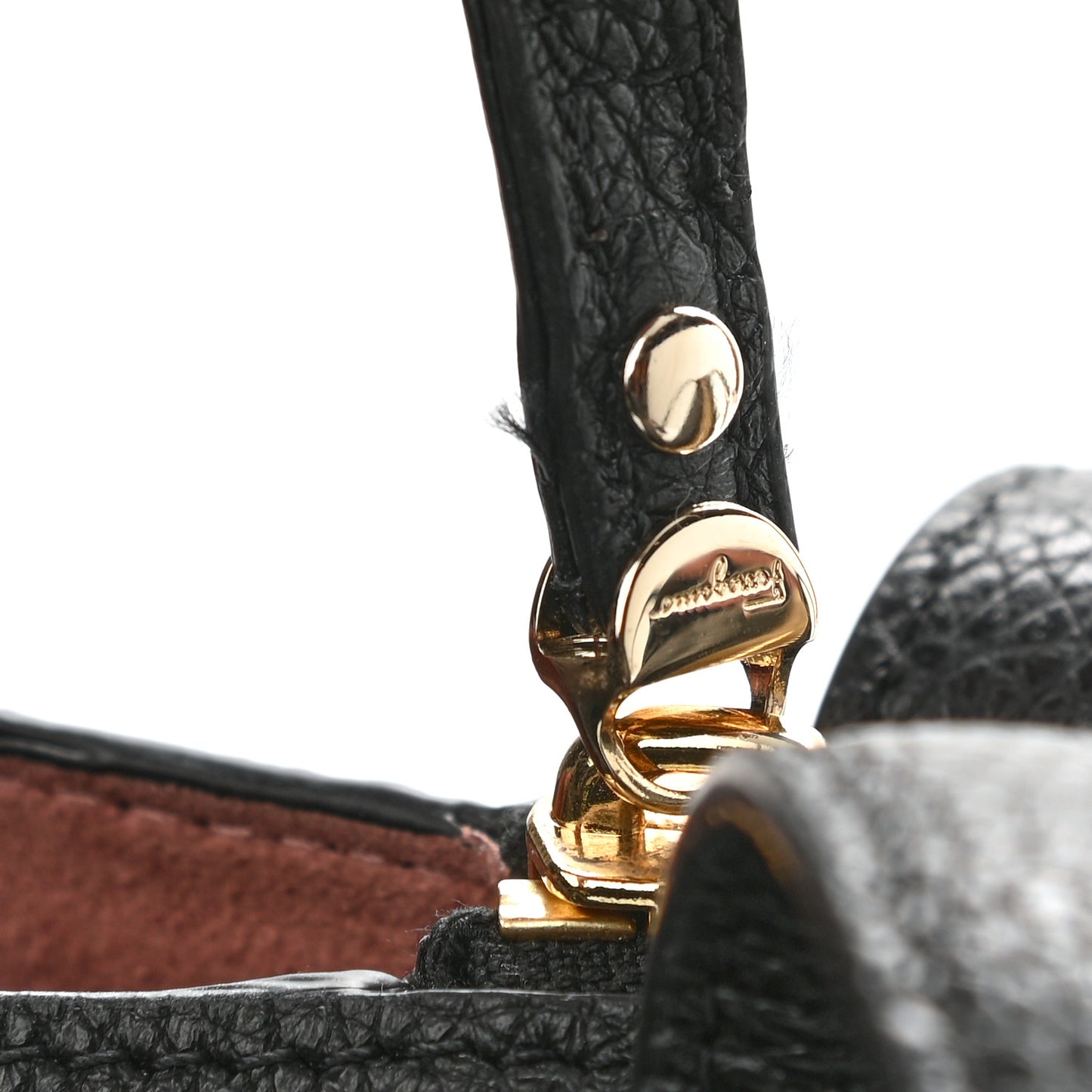 Calfskin Medium Gancini Tote Black