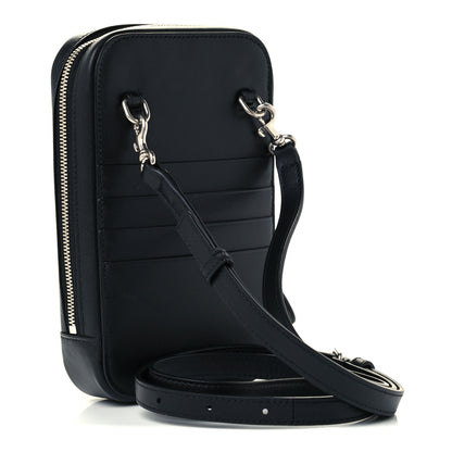 Balenciaga Smooth Calfskin 3D Logo Cash Phone Holder Bag Black Red White 3 of 11