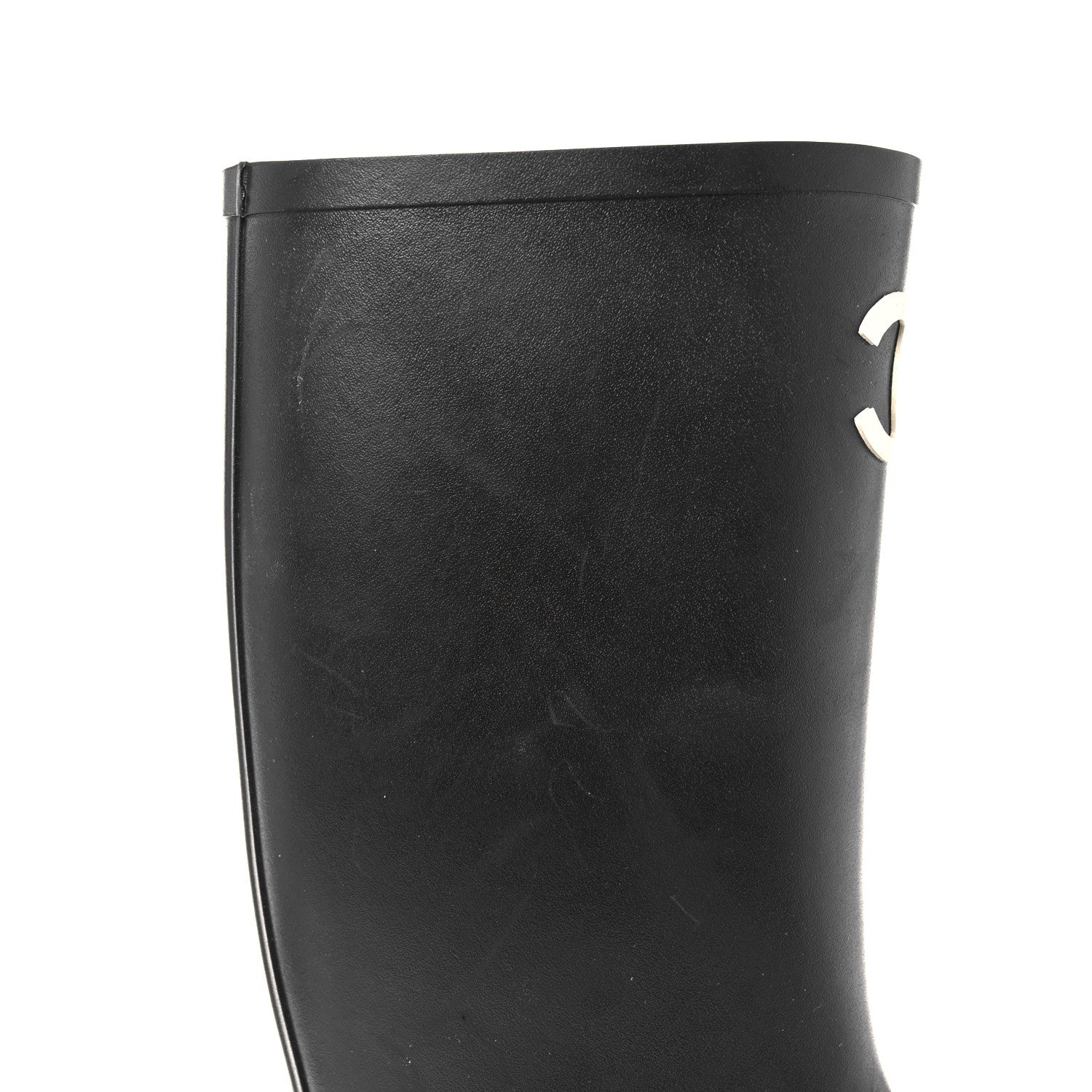 Chanel Caoutchouk CC High Boots 41 Black 8 of 12