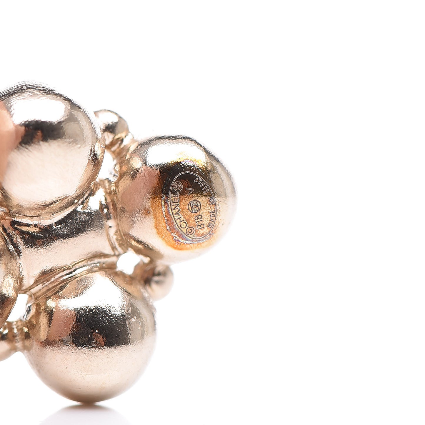 Crystal CC Drop Earrings Gold