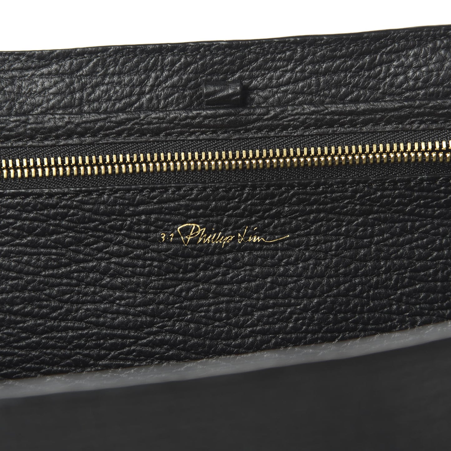 3.1 Textured Calfskin Large Pashli Satchel Black