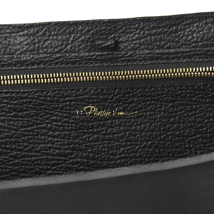 3.1 Phillip Lim 3.1 Textured Calfskin Large Pashli Satchel Black 8 of 10