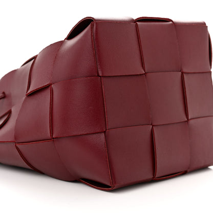 Bottega Veneta Nappa Maxi Intrecciato Small Cassette Bucket Bag Bordeaux 8 of 9