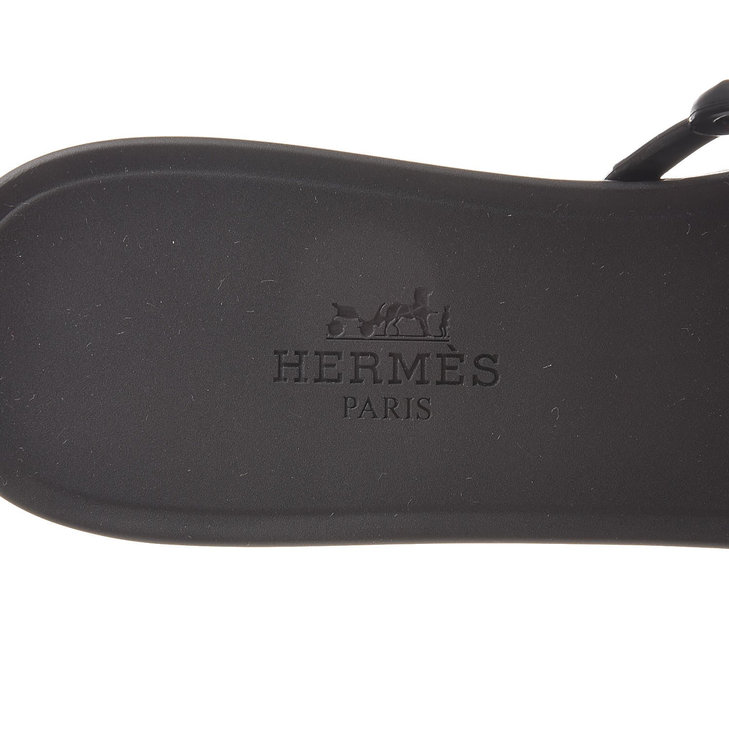 Hermes Rubber Chaine d'Ancre Rivage Sandals 36 Black 5 of 8