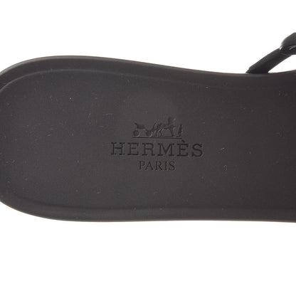Hermes Rubber Chaine d'Ancre Rivage Sandals 36 Black 5 of 8