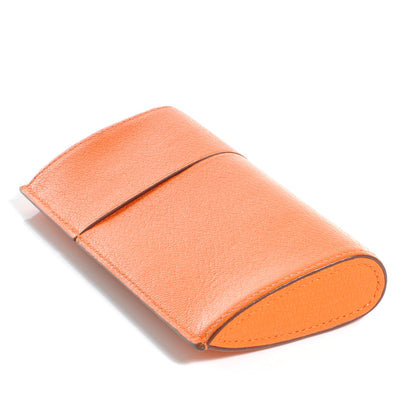 Hermes Chevre Miro Eyeglass Case Orange 4 of 7