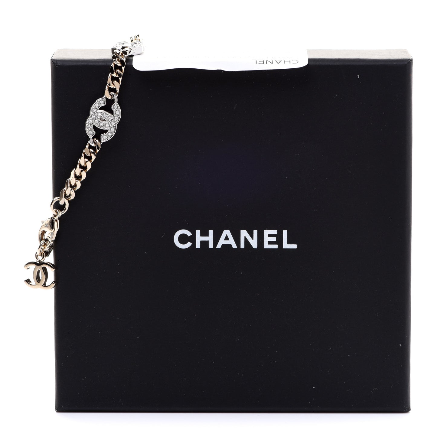 Crystal CC Chain Bracelet Gold Silver