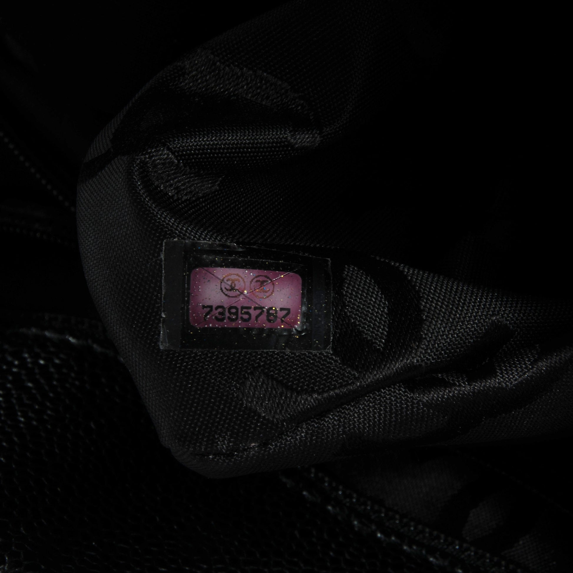 Chanel Caviar CC Drawstring Shoulder Bag Black 7 of 7