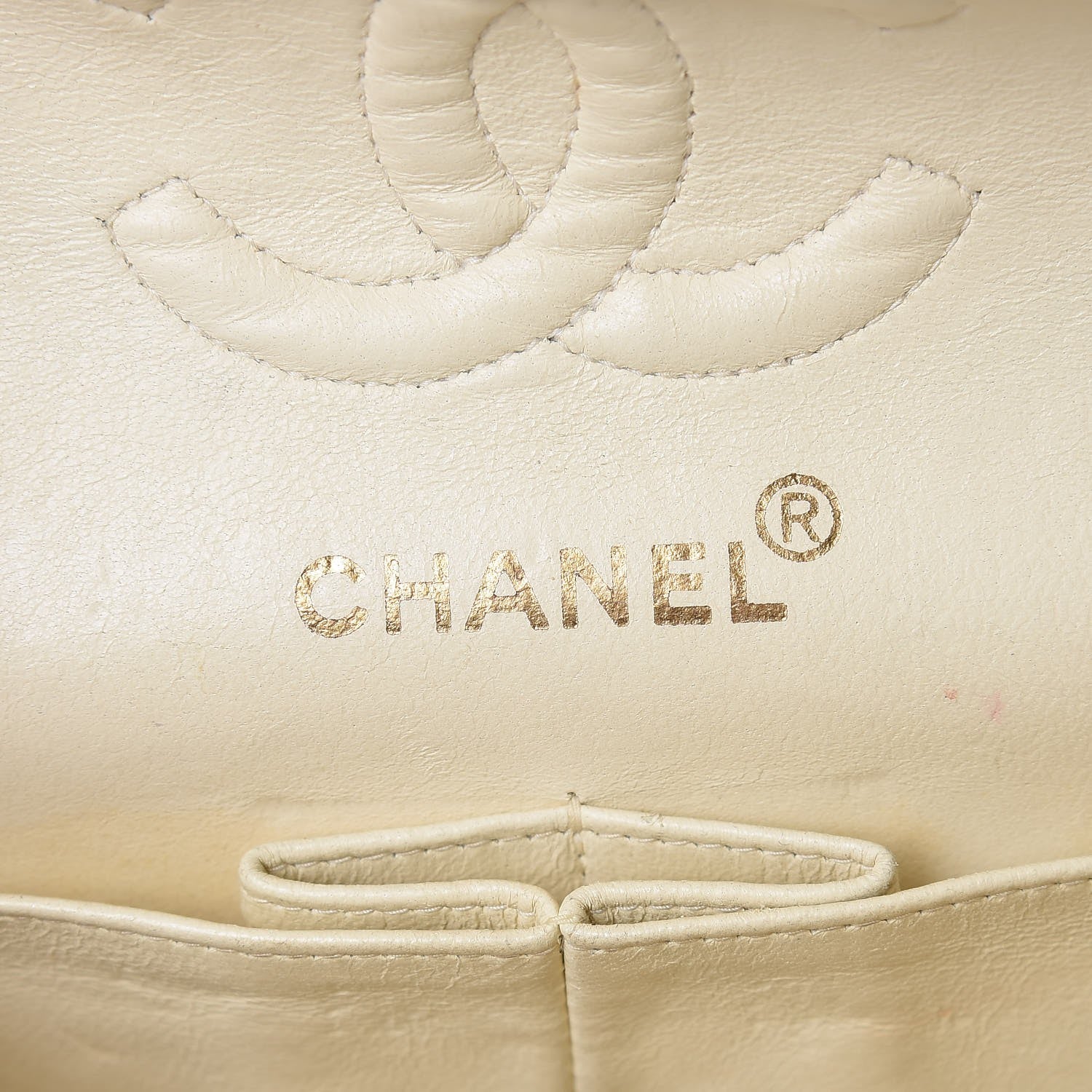 Chanel Jersey Quilted Small Bijoux Chain Double Flap Beige 6 of 13