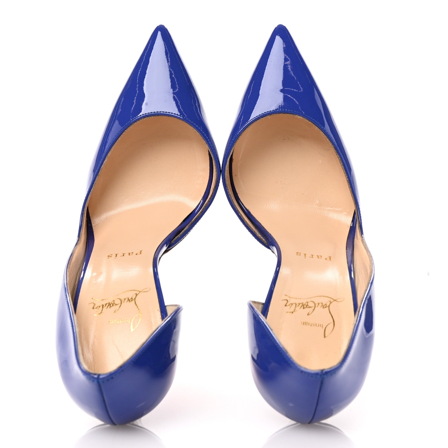 Christian Louboutin Patent Iriza 100 Pumps 37 Pervenche 2 of 9
