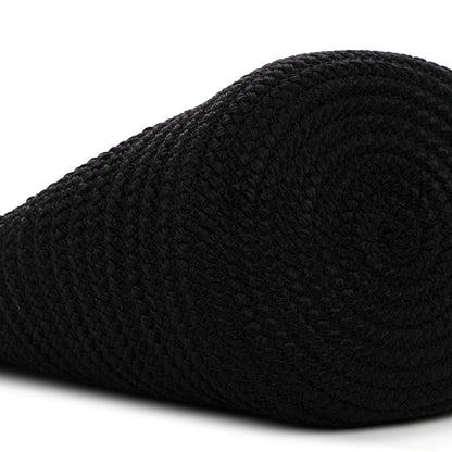 Balenciaga Nylon Lambskin Woven Ibiza Basket With Strap Black 8 of 9