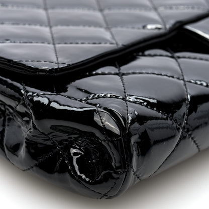 Chanel Patent Quilted Clutch with Chain Flap Black 9 of 10