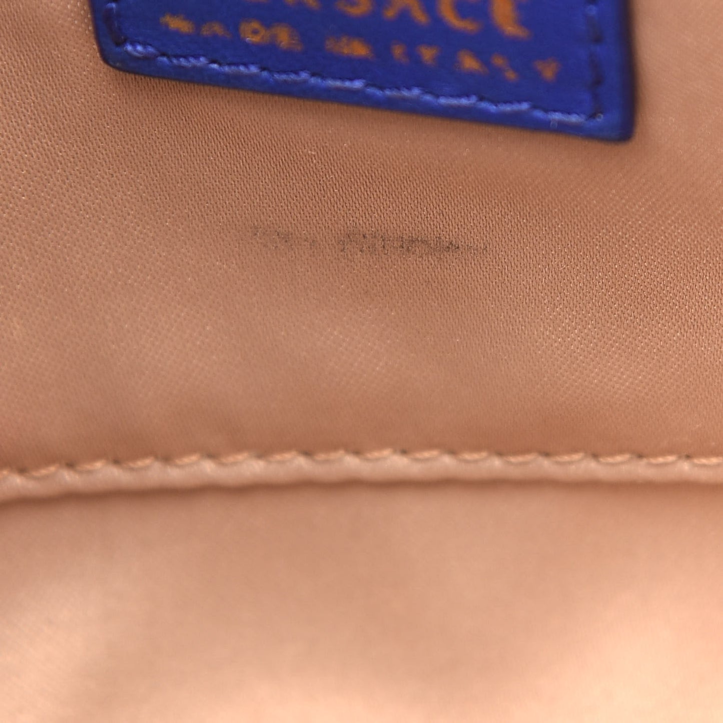 Lambskin Palazzo Chain Evening Bag Blue