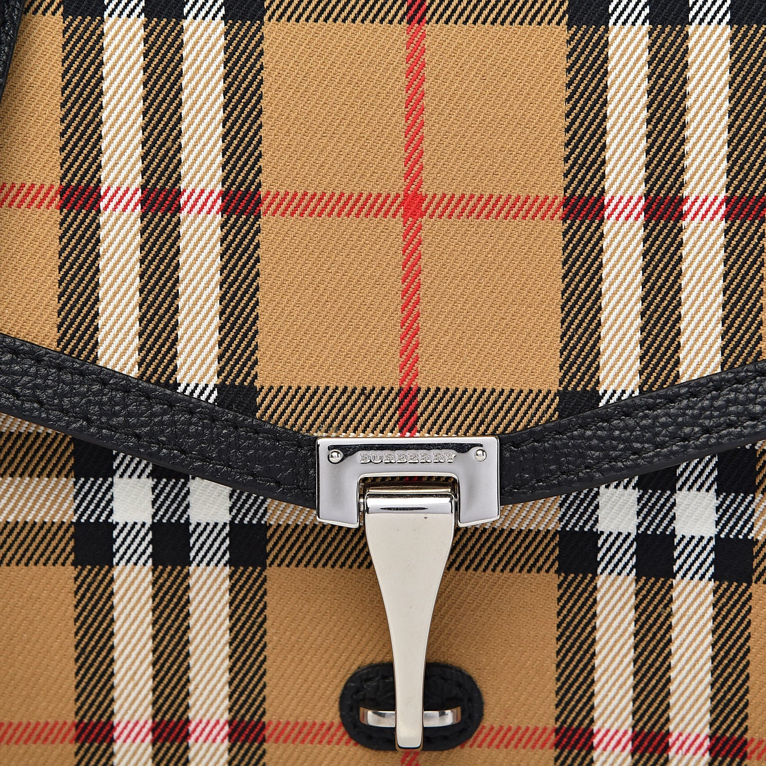 Burberry Vintage Check Small Macken Crossbody Bag Black 5 of 12