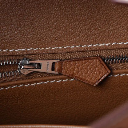 Hermes Natural Barenia Faubourg Birkin 25 Fauve 17 of 31