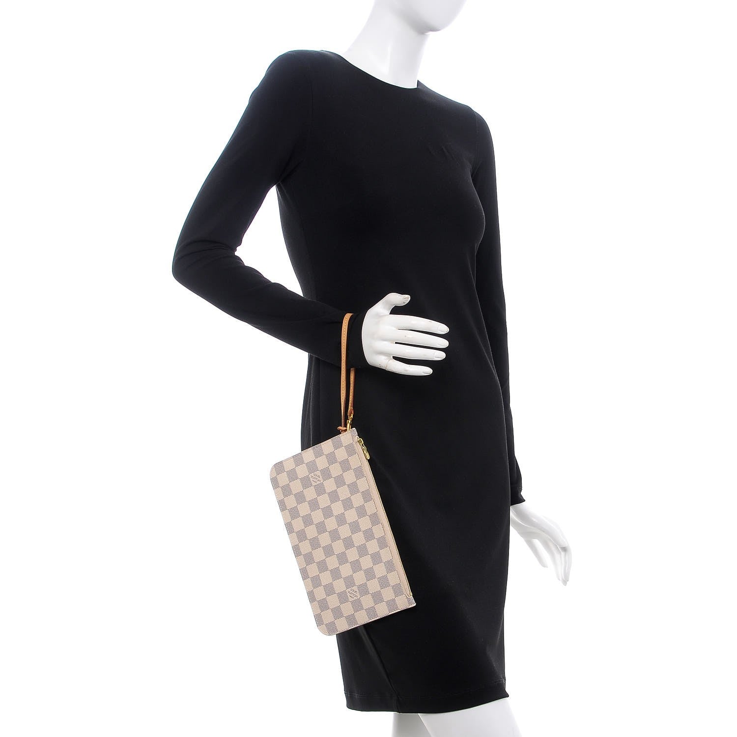 Louis Vuitton Damier Azur Neverfull MM GM Pochette 2 of 8