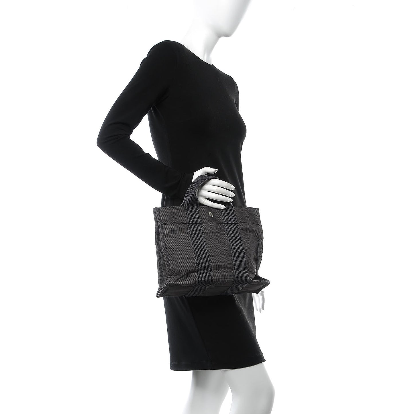 Canvas Herline PM Tote Grey