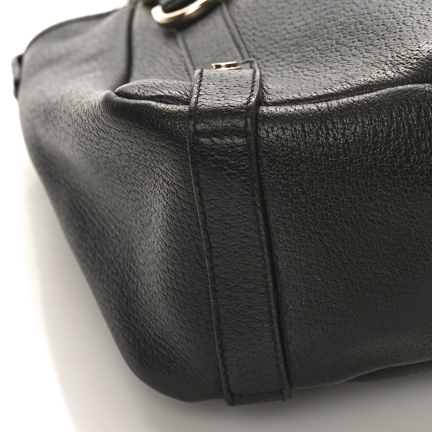 Calfskin Medium Abbey Shoulder Bag Black