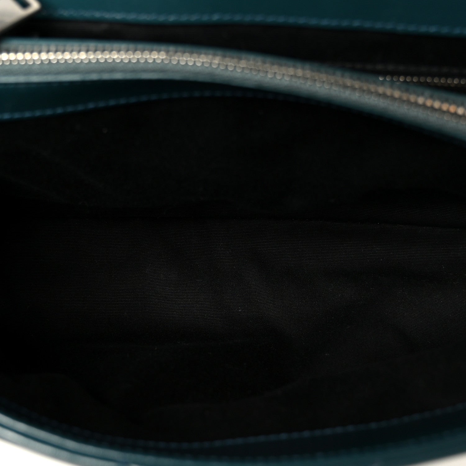 Saint Laurent Calfskin Y Quilted Monogram Medium Loulou Chain Satchel Dark Turquoise 5 of 11