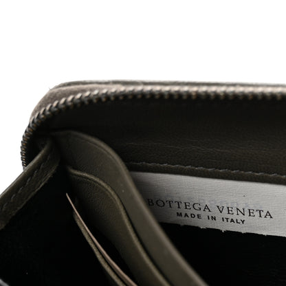 Bottega Veneta Nappa Intrecciato Half Zip Around Wallet Mud 6 of 11