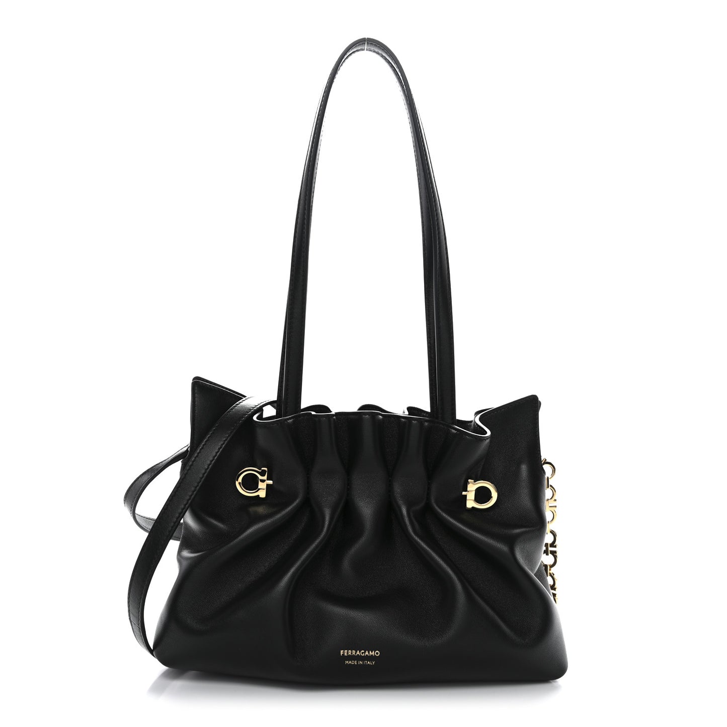 Nappa Small Soft Bag Black
