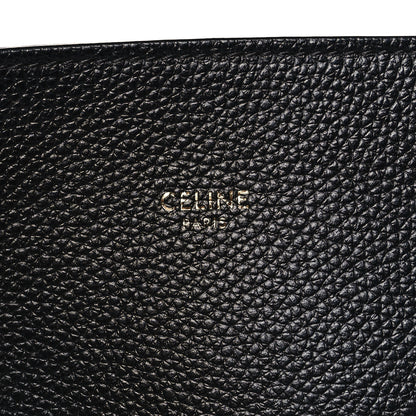 Celine Soft Grained Calfskin Small Belt Cabas Phantom Black 6 of 9