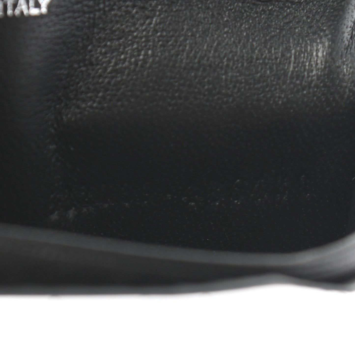 Metallic Calfskin Crocodile Embossed Skull Card Case Silver