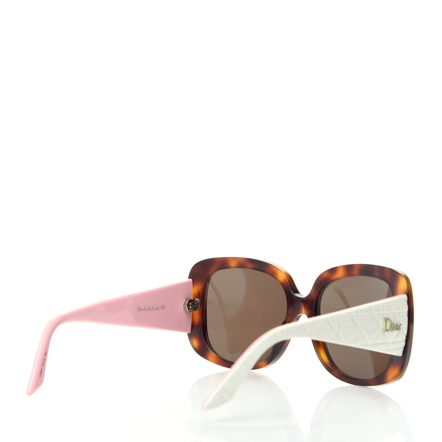 Christian Dior Resin Cannage Dior Lady Lady 1D Sunglasses Tortoise Pink 4 of 6