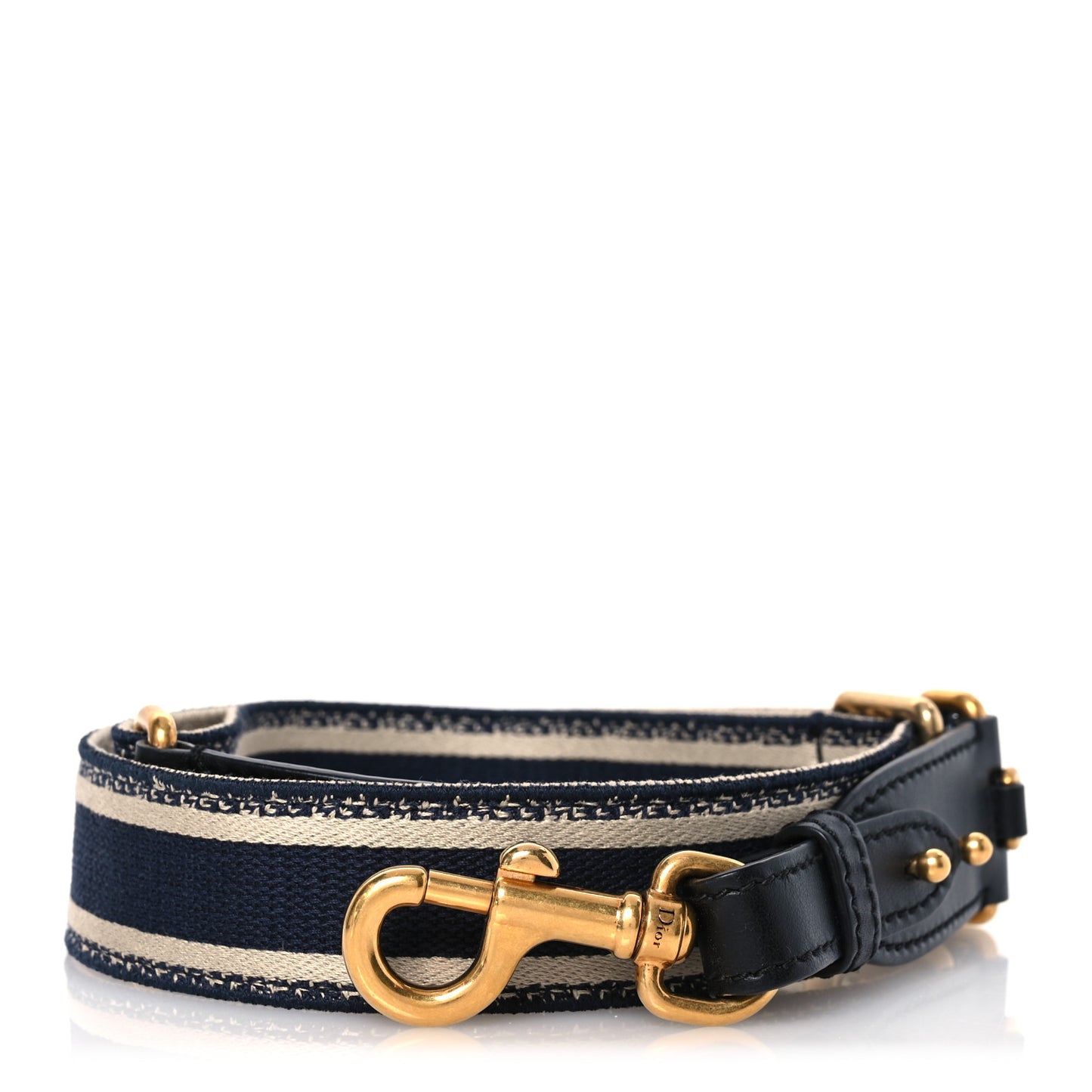 Canvas Embroidered Shoulder Strap Blue