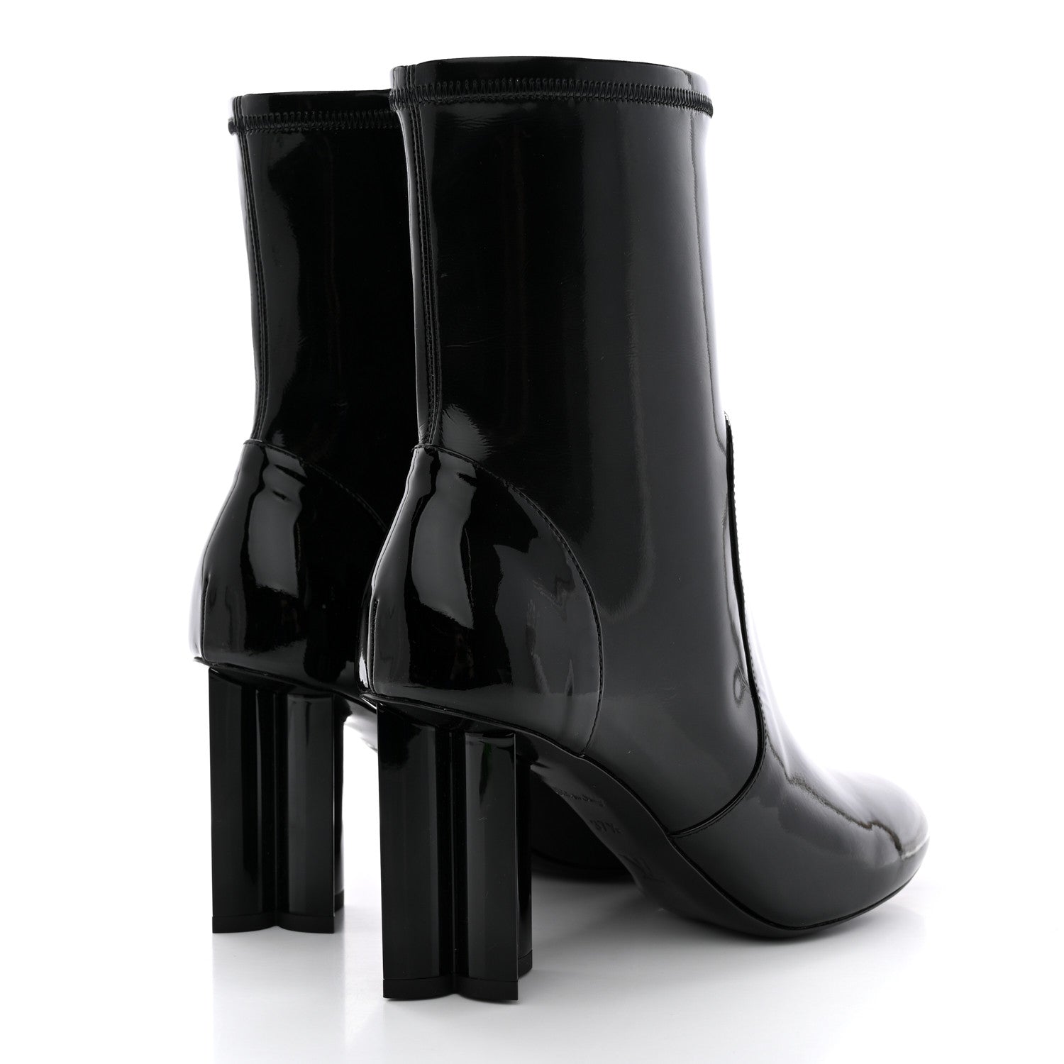 Louis Vuitton Patent Silhouette Ankle Boots 37.5 Black 4 of 9