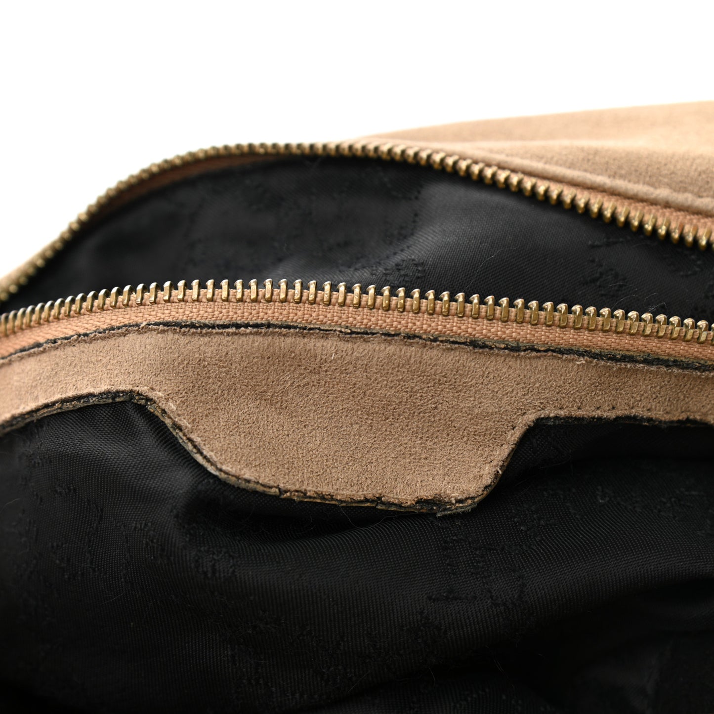 Shaggy Deer Falabella Fold Over Tote Beige