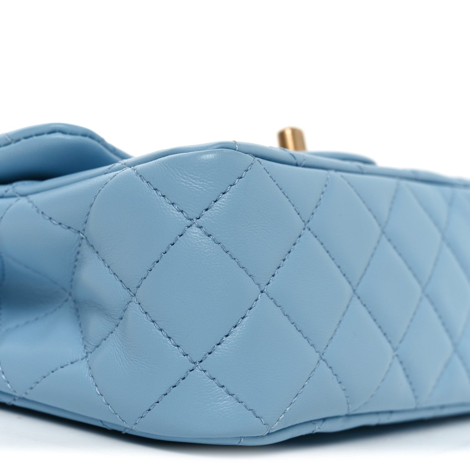 Chanel Lambskin Quilted Mini Pearl Crush Flap Light Blue 9 of 11