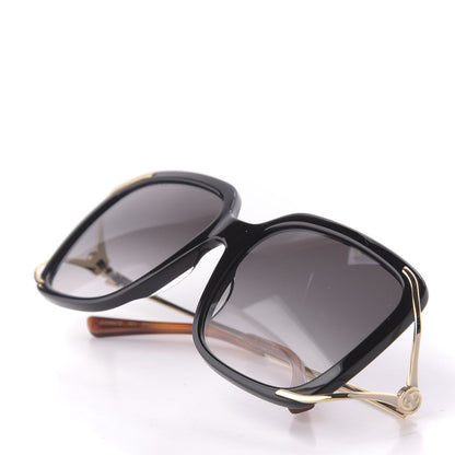 Gucci Acetate Butterfly Sunglasses GG0647S Black White 9 of 10